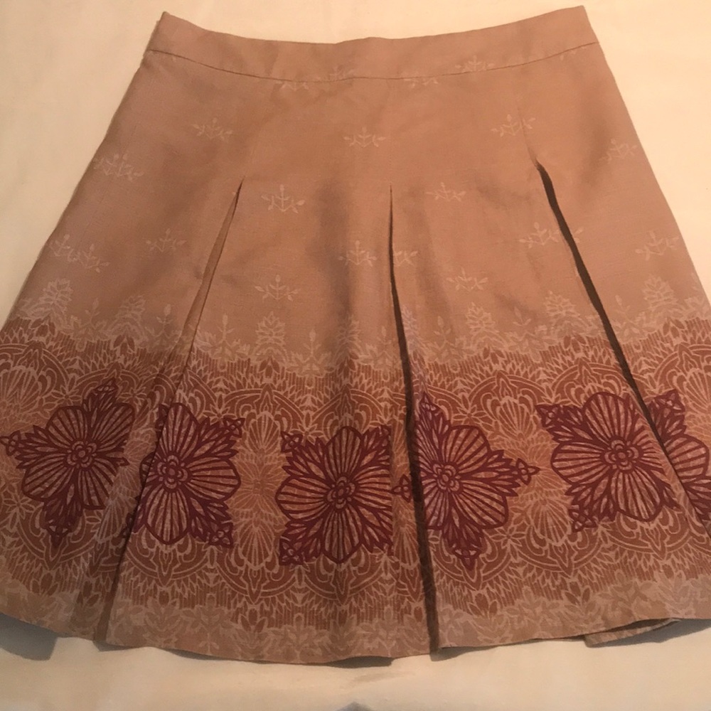 Flared Linen Skirt